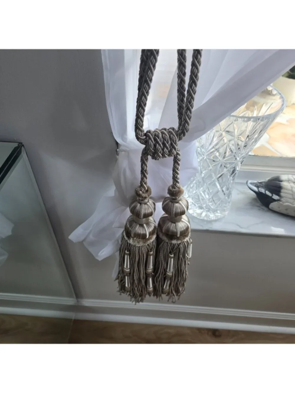 Margaux Double Tassel Tieback Samuel & Sons Passementerie
